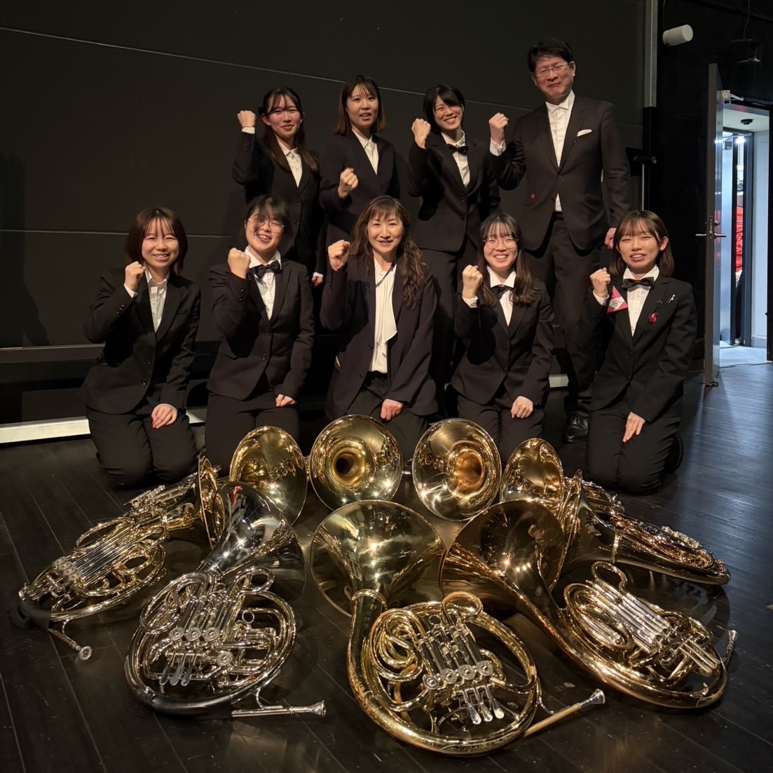 ホルンパートのメンバー写真