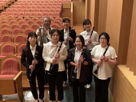 クラリネットパートのメンバー写真